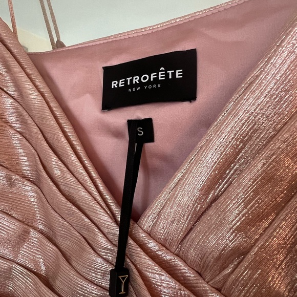 Retrofete Pink Shimmer Mini Dress - Picture 5 of 8